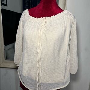 Elegant Cream Women's Top